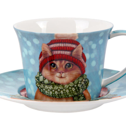 Christmas Cats Mug Set
