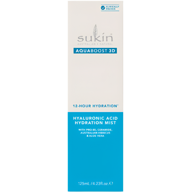 Sukin AquaBoost 3D Hyaluronic Acid Hydration Mist 125mL