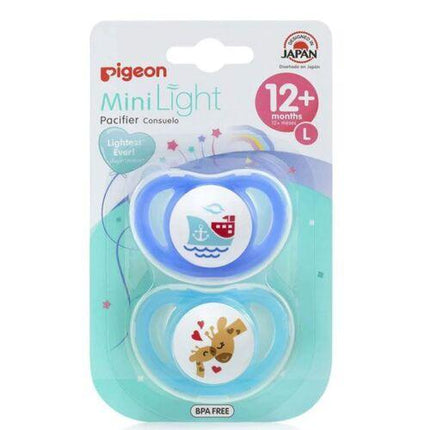 Pigeon Mini Light Pacifier Twin Pack Large - OhYouLuckyDuck.com.au