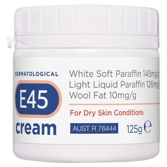 E45 Moisturising Cream for Dry Skin & Eczema 125g - OhYouLuckyDuck.com.au