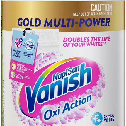 Vanish Napisan Gold Pro Oxi Action White Stain Remover Powder 1kg
