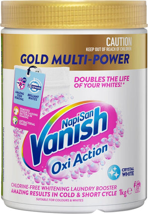 Vanish Napisan Gold Pro Oxi Action White Stain Remover Powder 1kg
