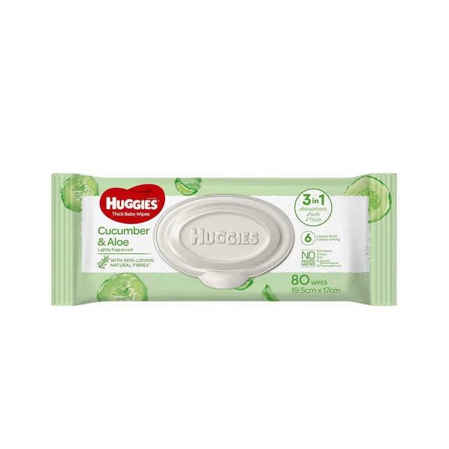 Huggies Cucumber & Aloe Refill 80 - OhYouLuckyDuck.com.au