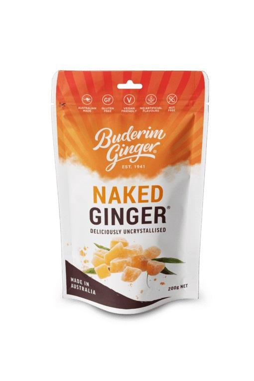 Buderim Naked Ginger 200g