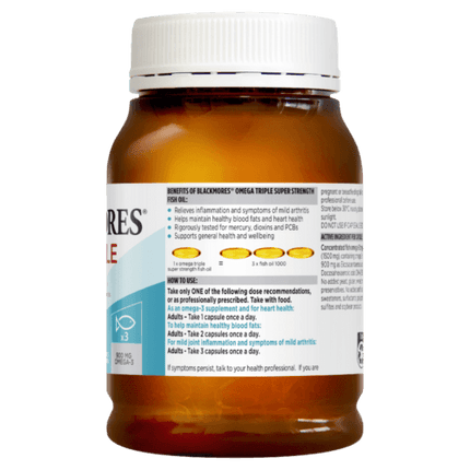 Blackmores Omega Triple Super Strength Fish Oil 150 Capsules - OhYouLuckyDuck.com.au