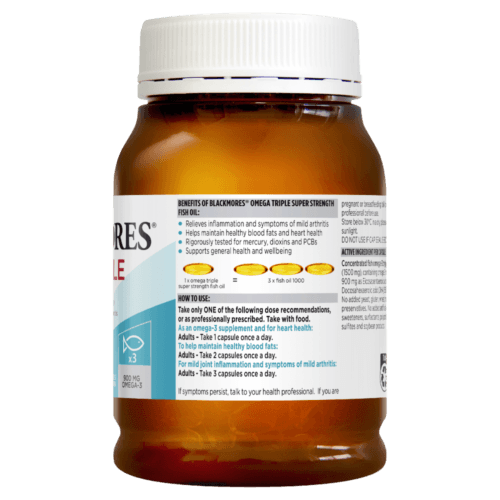 Blackmores Omega Triple Super Strength Fish Oil 150 Capsules - OhYouLuckyDuck.com.au