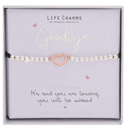 Life Charms Bracelet Goodbye