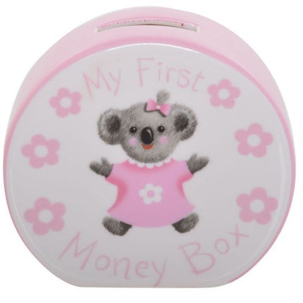 Marja Leena Baby'S First Money Bank Pink Baby Gift