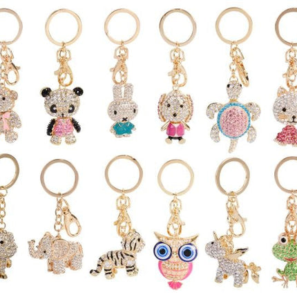 Bling Animal Keyring Assorted