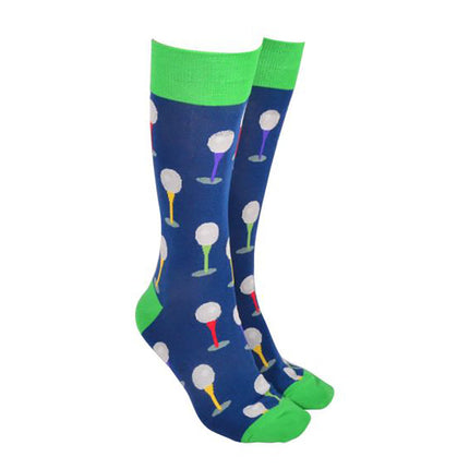 Sock Society Golf Themed Novelty Crew Socks for Men Size 8 to 13