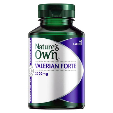 Nature's Own Valerian Forte 2000mg 60 Capsules - OhYouLuckyDuck.com.au