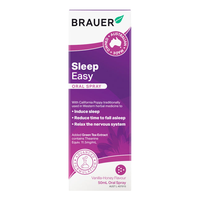 Brauer Sleep Easy Oral Spray 50ml - OhYouLuckyDuck.com.au