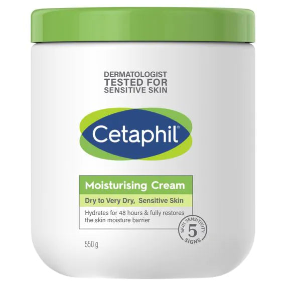 Cetaphil Moisturising Cream For Dry And Sensitive Skin 550G