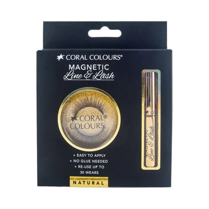 Coral Colours Magnetic EyeLashes Natural - OhYouLuckyDuck.com.au