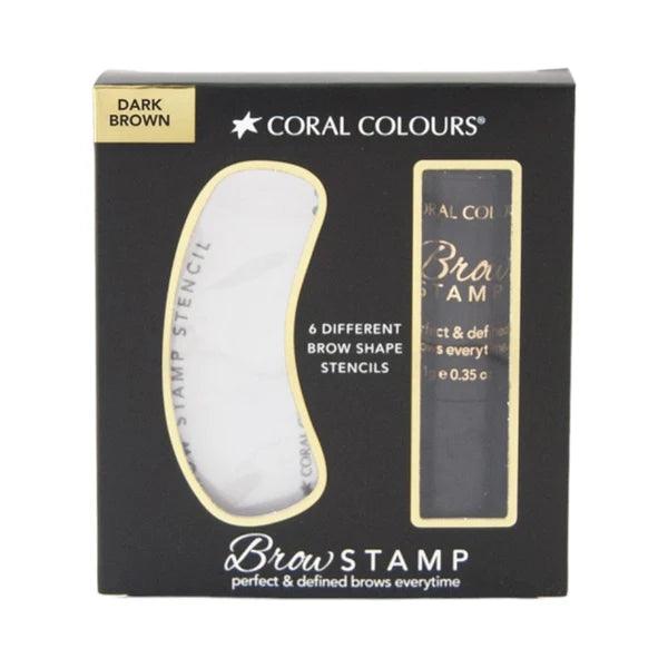 Coral Colours Brow Stamp Dark Brown - OhYouLuckyDuck.com.au