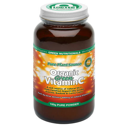 Green Nutritionals Pure Plant Sourced Organic Green Vitamin C Powder 100G