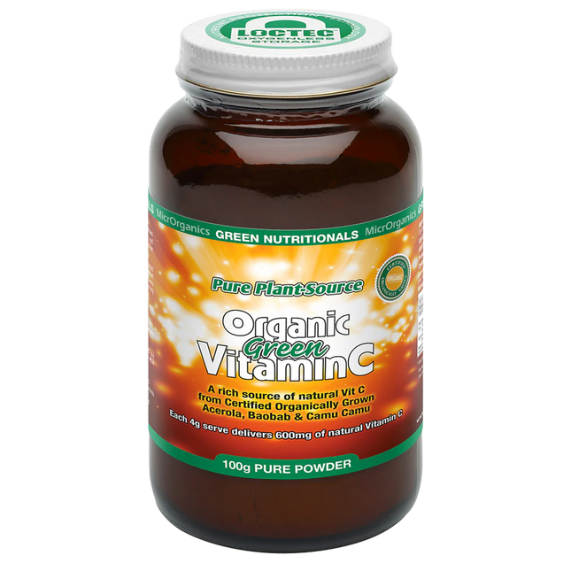 Green Nutritionals Pure Plant Sourced Organic Green Vitamin C Powder 100G