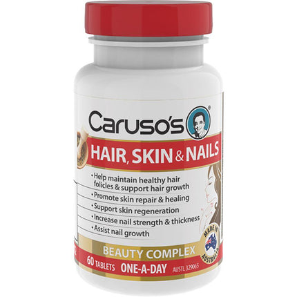 Caruso's Hair Skin Nails Tabs 60 [New] - OhYouLuckyDuck.com.au