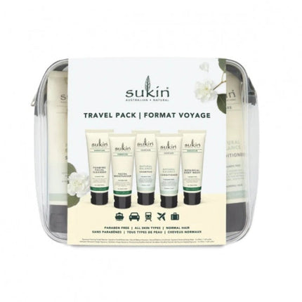 Sukin Signature Natural Skincare and Haircare Travel Pack 5 x 50ML