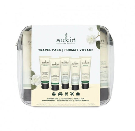 Sukin Signature Natural Skincare and Haircare Travel Pack 5 x 50ML