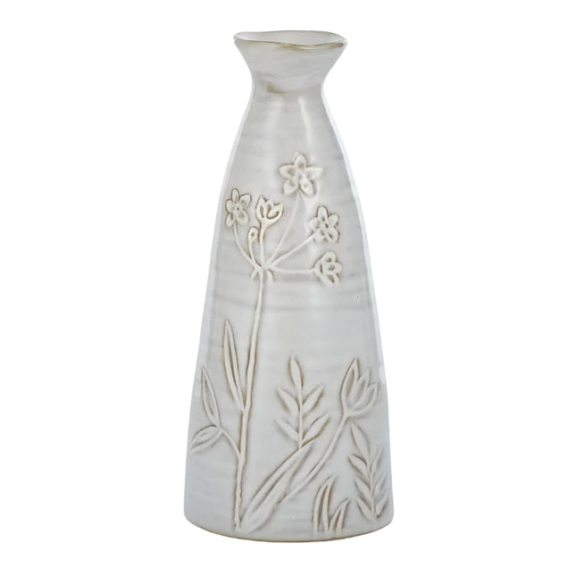 Oshi Ceramic Vase Ivory 7.5X18CM
