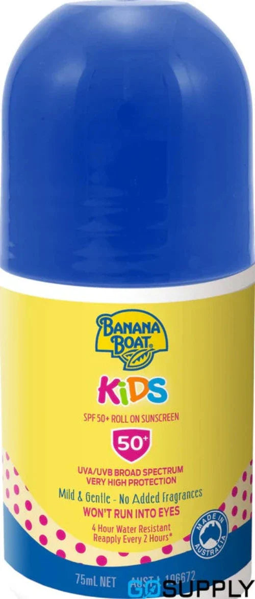 Banana Boat Kids Roll On Sunscreen SPF 50+ 75ml - OhYouLuckyDuck.com.au
