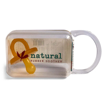 Natural Rubber Soother - Round - Single Pack Medium 3-6 mths - OhYouLuckyDuck.com.au