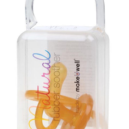 Natural Rubber Soother Round Small 0-3M 2Pk