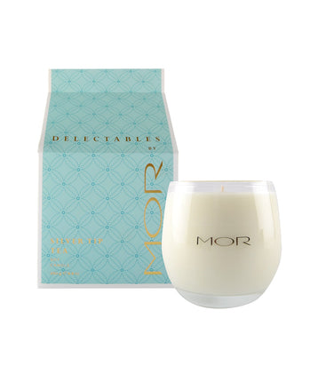 MOR Delectables Soy Candle Silver Tip Tea 250g - OhYouLuckyDuck.com.au