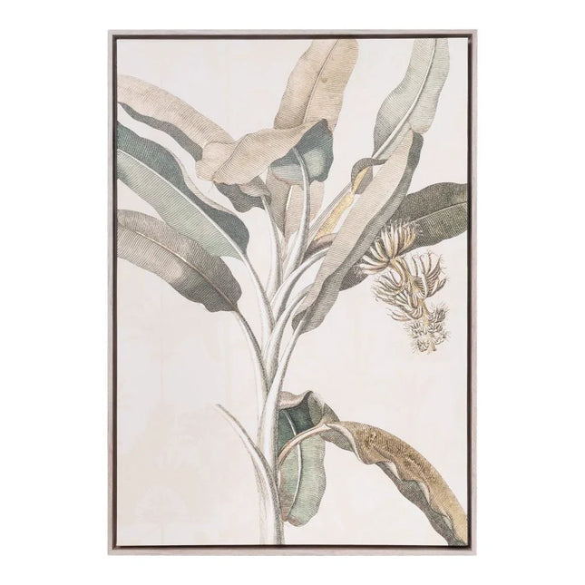 Splosh Exotic Right Palm Framed Canvas Wall Art 94x64CM
