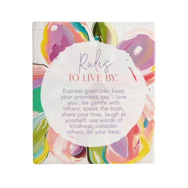Splosh Talulah Rules Verse Plaque