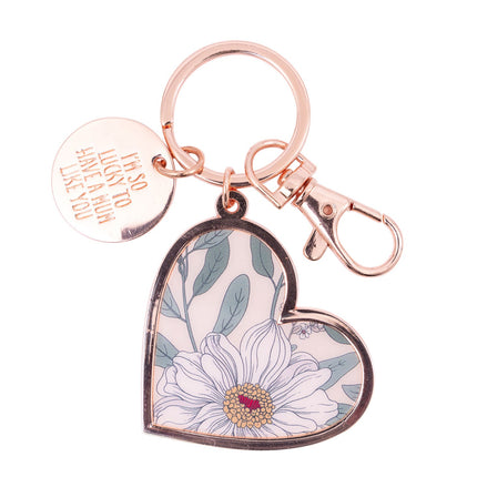 Splosh Floral Keyring Lucky To Have Mum Like You