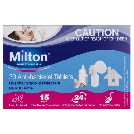Milton Antibacterial 30 Tablets