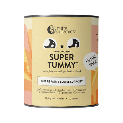 Nutra Organics Organic Super Tummy Unflavoured 200g - OhYouLuckyDuck.com.au