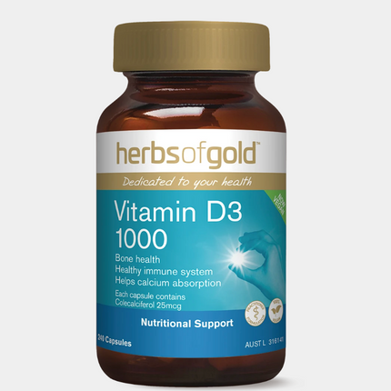 Herbs of Gold Vitamin D3 1000 Caps 120