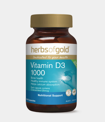 Herbs of Gold Vitamin D3 1000 Caps 120
