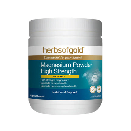 Herbs of Gold Magnesium Powder High Strength 300g