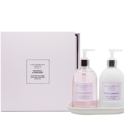 Peppermit Grove Hand & Body Wash & Cream Patchouli & Bergamot Giftset