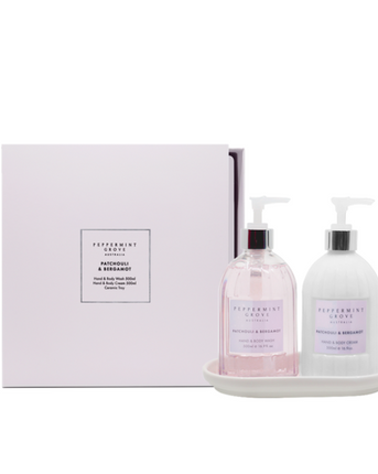 Peppermit Grove Hand & Body Wash & Cream Patchouli & Bergamot Giftset