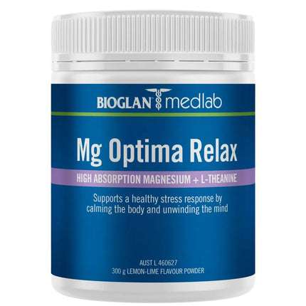 Bioglan Medlab Mg Optima Relax 300g Powder