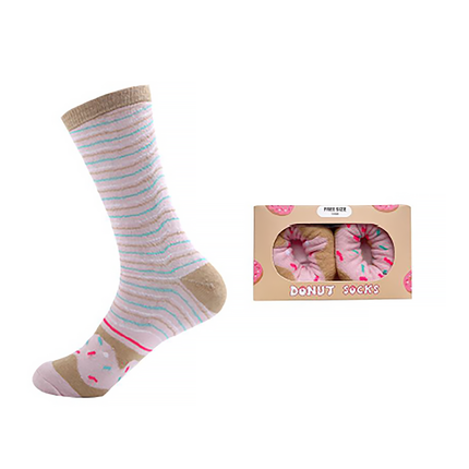 Artico Novelty Socks Donut One Size Fits All Food Socks