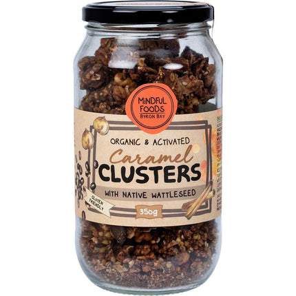 Mindful Foods Caramel Clusters Native Wattle Seed Organic & Activated 350G