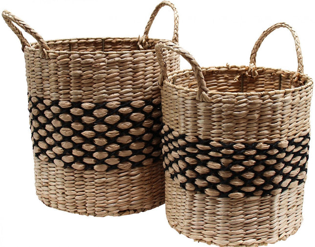 Basket Black Panel S/2