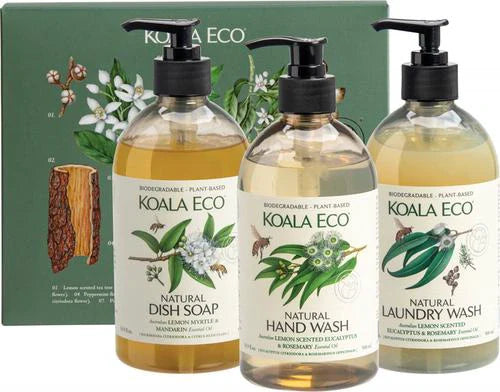 Koala Eco Hand Wash Laundry Wash & Dish Soap Gift Pack 3 x 500ml