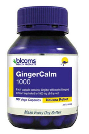 Blooms Gingercalm 1000mg Caps 90 - OhYouLuckyDuck.com.au