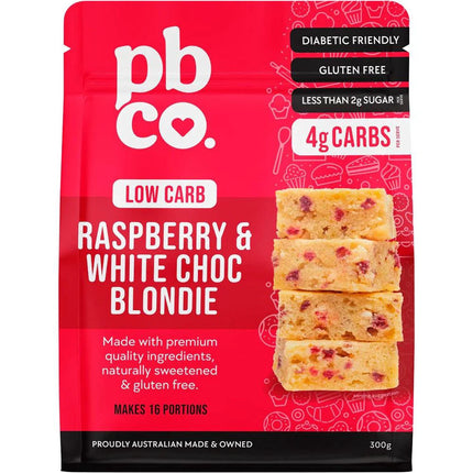 Pbco Raspberry White Choc Blondie Low Carb 300G
