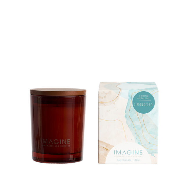 Imagine Limoncello Scented Soy Wax Candle for Home Fragrance and Aromatherapy 200G