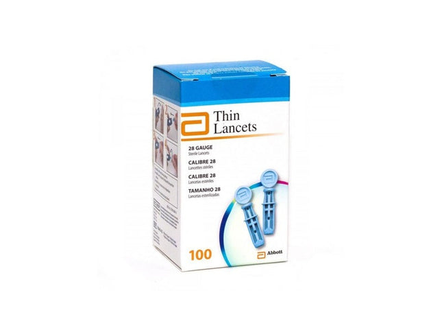 Abbott Thin Lancets 100 Lancets - OhYouLuckyDuck.com.au