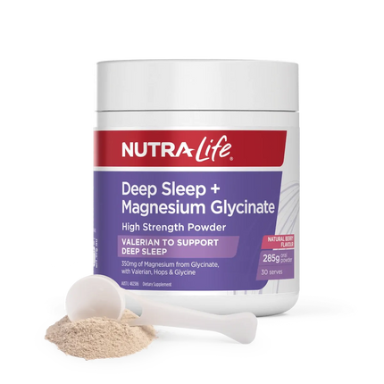 NutraLife Deep Sleep with Magnesium Glycinate Powder 285G