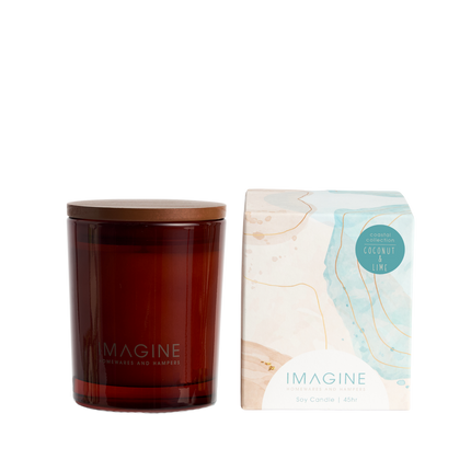 Imagine Coconut and Lime Scented Soy Wax Candle for Home Fragrance 310G